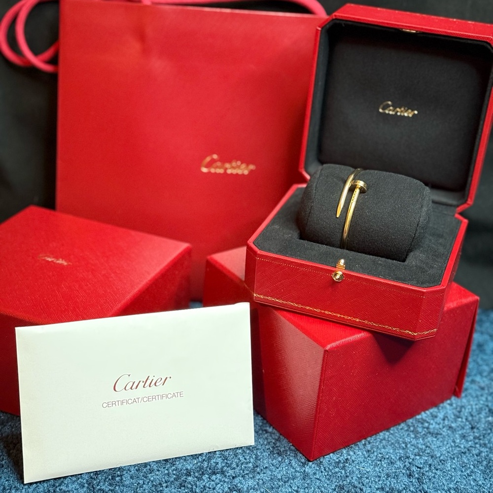 Cartier Juste un Clou Gold Bracelet size 15